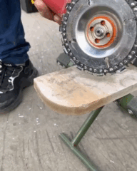 Disco de cadena para madera para amoladora 115 mm — 14 dientes, corte y ranurado
