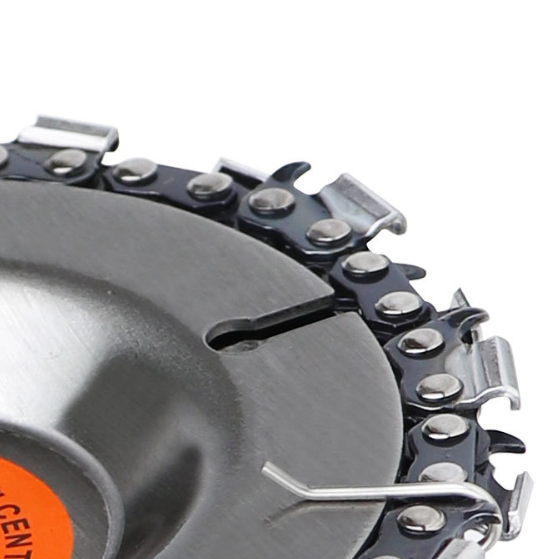 Disco de cadena para madera para amoladora 115 mm — 14 dientes, corte y ranurado
